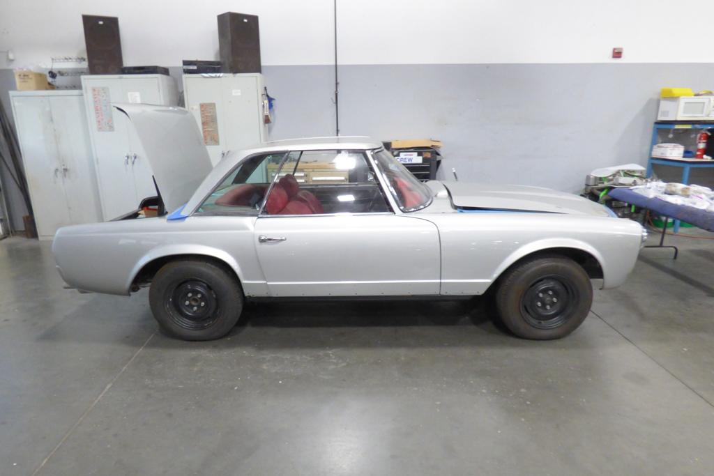 1968 Mercedes-Benz 280SL Silver With Red Interior